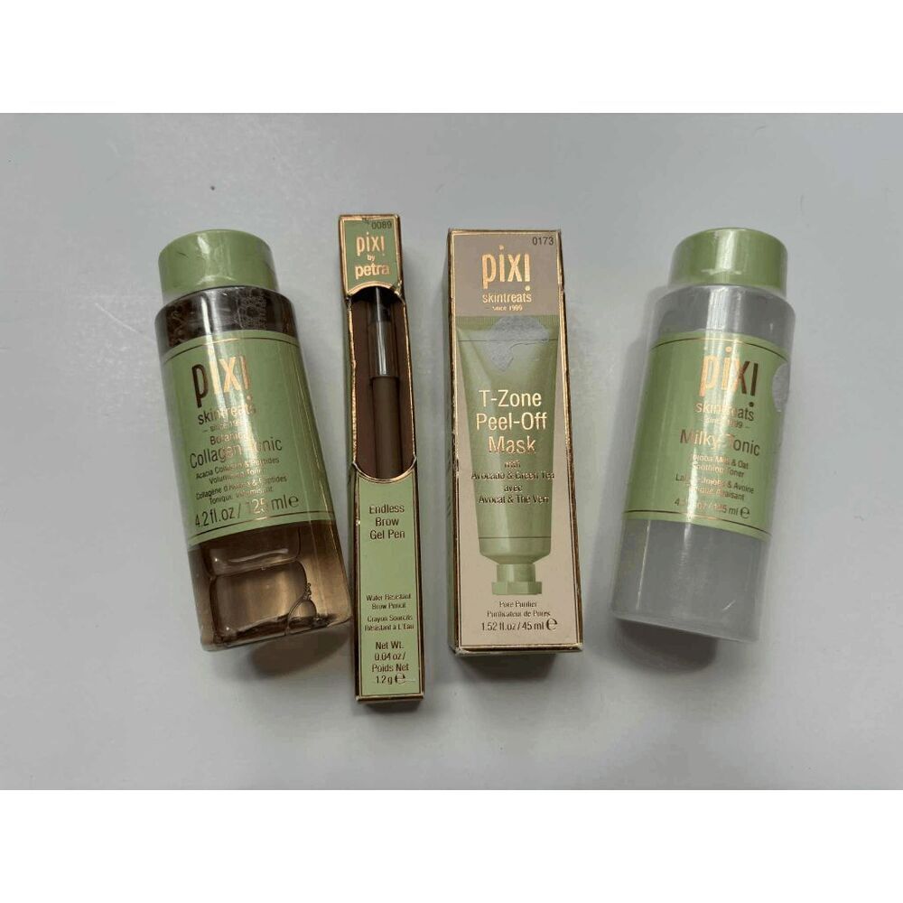 Pixi Skintreats Facial Care and Brow Pen Lot of 4